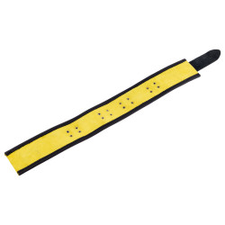 The Red Collier en cuir 3 Anneaux D Jaune-Noir